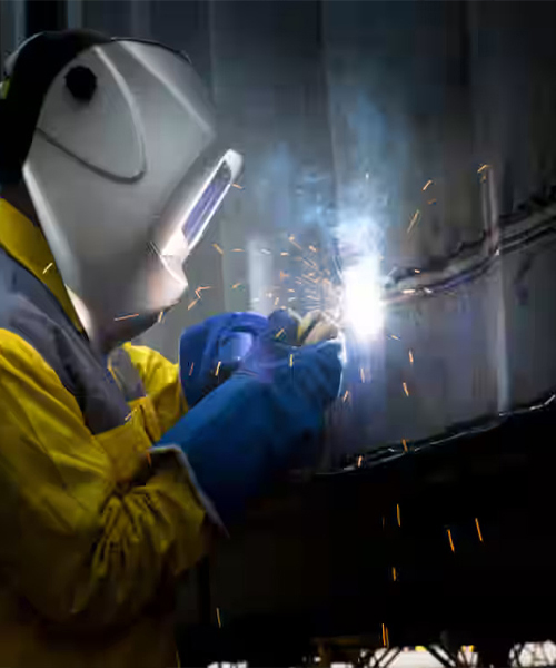 Container structural welding and panel repairs